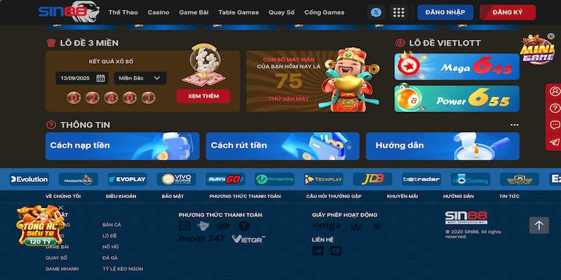 Hướng dẫn tải app, mở tài khoản và nạp/ rút tiền tại SIN88